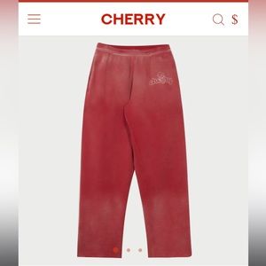 ISO Cherry LA Sakuranbo Sweatpants in Cardinal